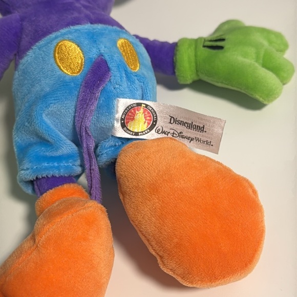 NWT Colourful 10” Mickey Mouse Walt Disney World plush - Picture 5 of 5